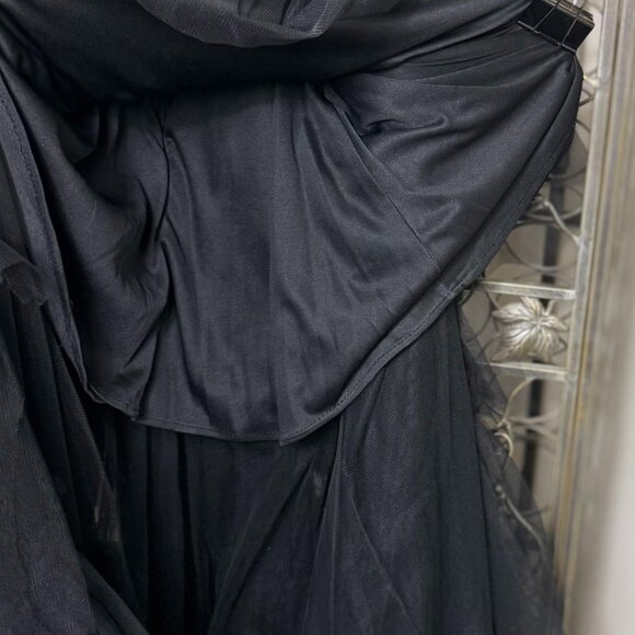 Amelia Couture Black Tiered Gown -Size 0–NWOT's - Picture 11 of 12